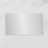 プレミアムシルクプロフェッショナルミニマリストシルバーグレー 名刺 (裏面)