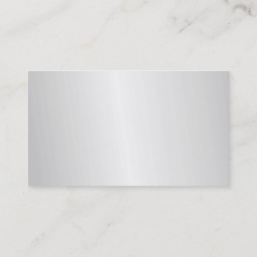 プレミアムシルクプロフェッショナルミニマリストシルバーグレー 名刺 (裏面)