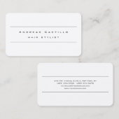 プレミアムシルクミニマリストプロフェッショナル美容師 名刺 (正面/裏面)
