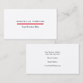 プレミアムシルクミニマリストプロフェッショナル 名刺 (正面/裏面)