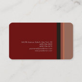 プレミアムシルクミニマリストモダンプレーン 名刺 (裏面)