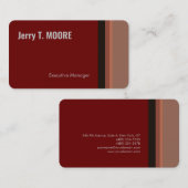 プレミアムシルクミニマリストモダンプレーン 名刺 (正面/裏面)