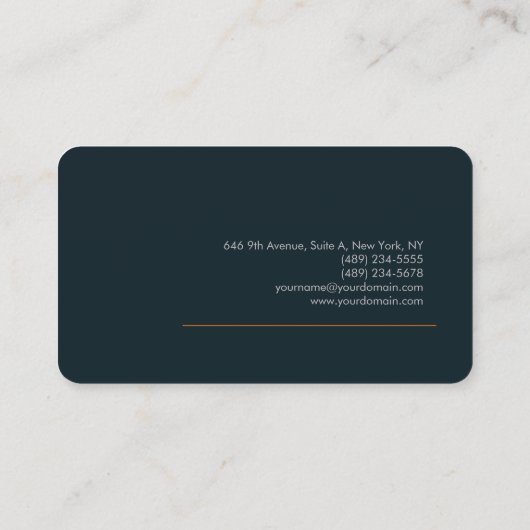 プレミアムシルクミニマリスト 名刺 (裏面)