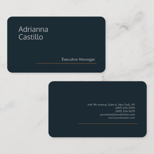 プレミアムシルクミニマリスト 名刺 (正面/裏面)