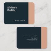 プレミアムシルクミニマルモダンリストプレーンはっきりした文字 名刺 (正面/裏面)