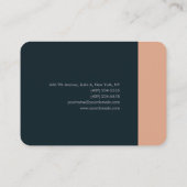 プレミアムシルクミニマルモダンリストプレーンはっきりした文字 名刺 (裏面)