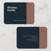 プレミアムシルクミニマルモダンリストプレーンはっきりした文字 名刺 (正面/裏面)