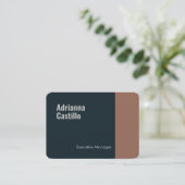 プレミアムシルクミニマルモダンリストプレーンはっきりした文字 名刺 (スタンド正面)