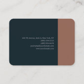 プレミアムシルクミニマルモダンリストプレーンはっきりした文字 名刺 (裏面)