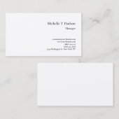 プレミアムシルクミニマルモダンリスト 名刺 (正面/裏面)