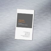 プレミアムシルクモダンミニマルプロフェッショナルプレーン マグネット名刺 (インサイチュ)