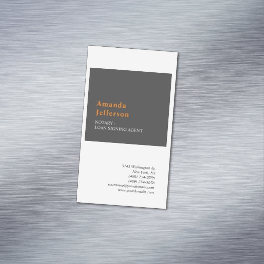 プレミアムシルクモダンミニマルプロフェッショナルプレーン マグネット名刺 (インサイチュ)