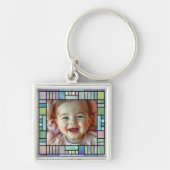 プレミアムスクウェア写真キーチェーンの作成 キーホルダー (正面)