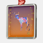 プレミアムスクエアオーナメントマンダラディアー メタルオーナメント (左)