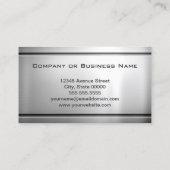 プレミアムステンレススティールメタルルックDJ 名刺 (裏面)