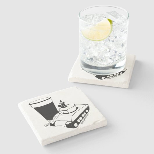 プレミアムストーンM4コースター ストーンコースター (横)