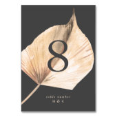 プレミアムチャコールクリームパンパスグラス結婚フローラ テーブルナンバー (正面)