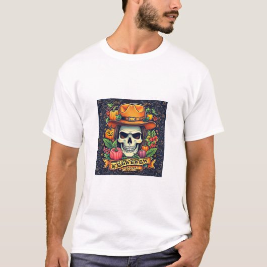 プレミアムハロウィーンデザインTシャツ Tシャツ (正面)