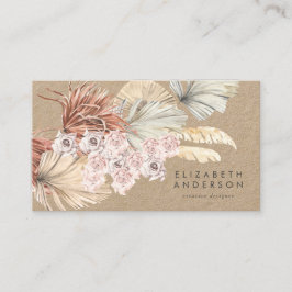 プレミアムパンパオリジナルクラフトデザモダンイナー 名刺