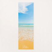 プレミアムパーソナライズされたビーチテーマドヨガマット ヨガマット (正面)