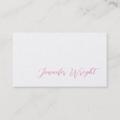 プレミアムパールプロフェッショナルミニマル書道 名刺 (正面)