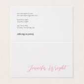 プレミアムパールプロフェッショナルミニマル書道 名刺 (外部フラット)