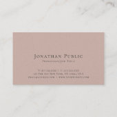 プレミアムパール仕上げプロフェッショナルモダンエレガント 名刺 (裏面)