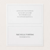 プレミアムパール平滑エレガントミニマシンプルリスト 名刺 (外部フラット)