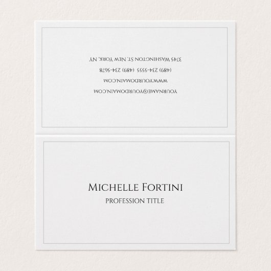 プレミアムパール平滑エレガントミニマシンプルリスト 名刺 (外部フラット)