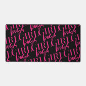 プレミアムピンク |女の子ボス |ウルトラモダン デスクマット (正面)