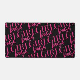 プレミアムピンク |女の子ボス |ウルトラモダン デスクマット