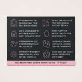 プレミアムピンクBBグローフェイシャルアフター気にカード (裏面)