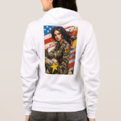 プレミアムフード付女子 パーカ (裏面)