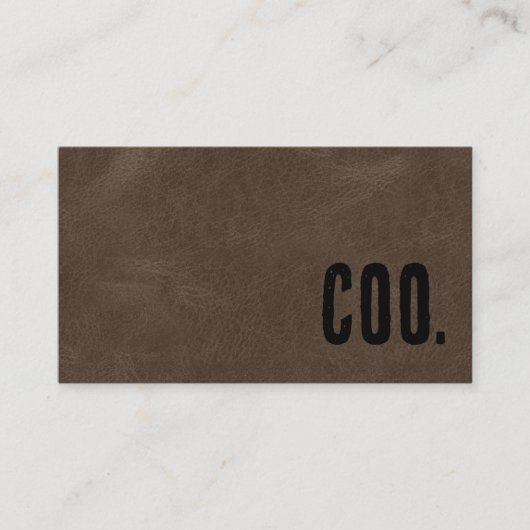 プレミアムブラウンフォージレザーCOO 名刺 (正面)
