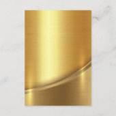 プレミアムブラックウェディングイベントの詳細 エンクロージャーカード (裏面)