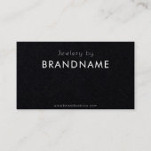 プレミアムブラックカスタムロゴQRコード名刺 名刺 (正面)