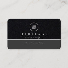 プレミアムブラックグレープロフェッショナルソーシャルメディアのロゴ 名刺