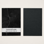 プレミアムブラックグレー大理石イヤリングディスプレイカード (正面&裏面)