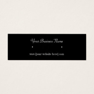 プレミアムブラックスキニーイヤリング名刺