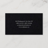 プレミアムブラックスタイリッシュミニマモダンリスト平野 名刺 (裏面)
