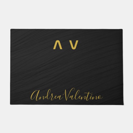 プレミアムブラックドアマット ドアマット (正面)