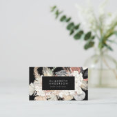 プレミアムブラックパンパスグラスフローラ石板大理石 ロイヤリティカード (スタンド正面)