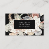 プレミアムブラックパンパスグラスフローラ石板大理石 ロイヤリティカード (正面)