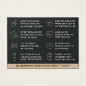 プレミアムブラックボトックスアフターケア指示カード (裏面)