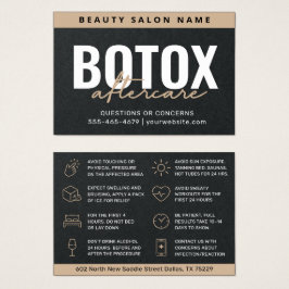 プレミアムブラックボトックスアフターケア指示カード