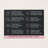 プレミアムブラックボトックスアフターケア指示カード (裏面)