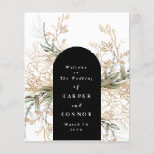 プレミアムブラックモダンオニックス抽象芸術ユーカリ (正面)