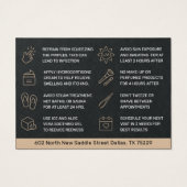 プレミアムブラックラグジュアリーアイブロウィスレッディングアフターケア (裏面)