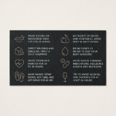 プレミアムブラックラグジュアリーリップフィラーアフターケアカード (裏面)