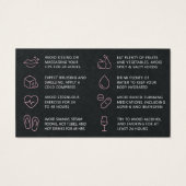 プレミアムブラックリップフィラーアフターケアアドバイスカード (裏面)